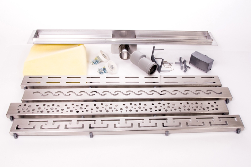 Nerezový odtokový žlab 50 cm - model KAPKY