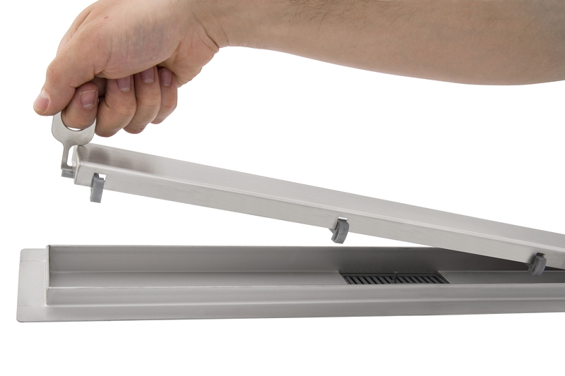 Nerezový odtokový žlab 50 cm - model KLASIK 2v1