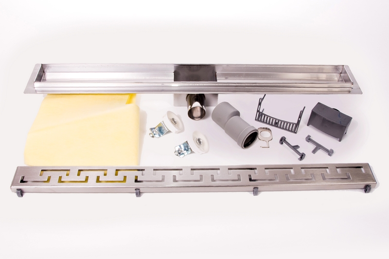 Nerezový odtokový žlab 90 cm - model ŘECKO