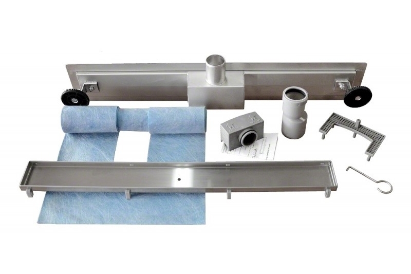 Nerezový odtokový žlab 50 cm - model KLASIK 2v1