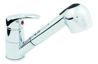 Baterie dřezová kuchyňská s vytahovací sprchou 17,4cm